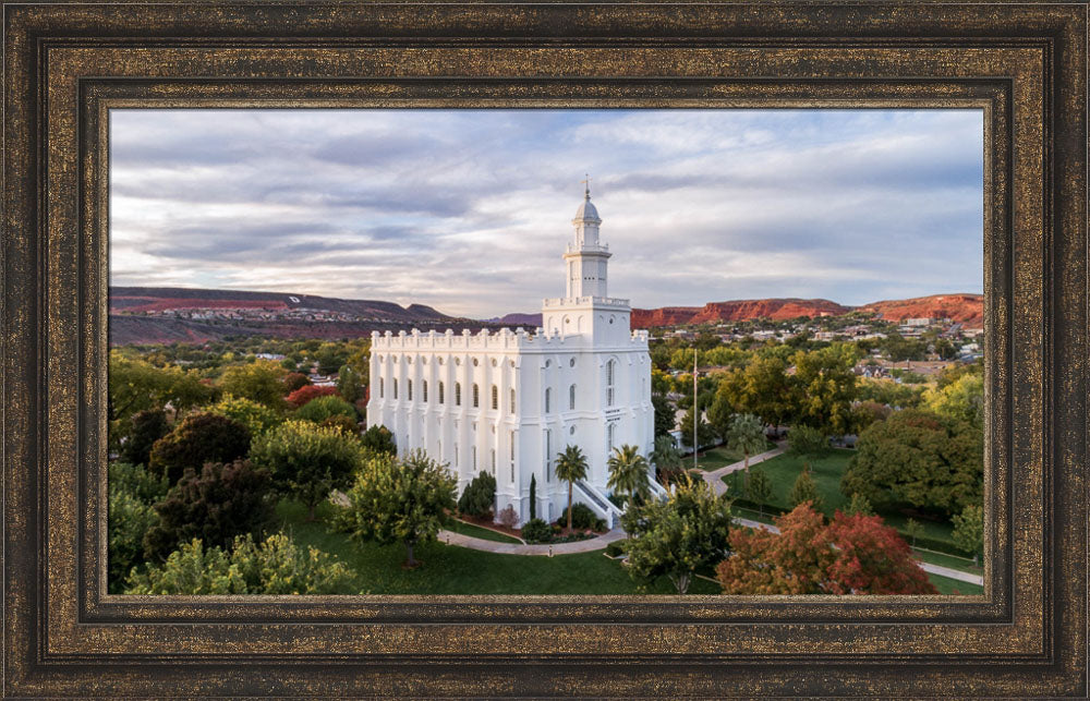 St. George Temple - Canyon View by Lance Bertola