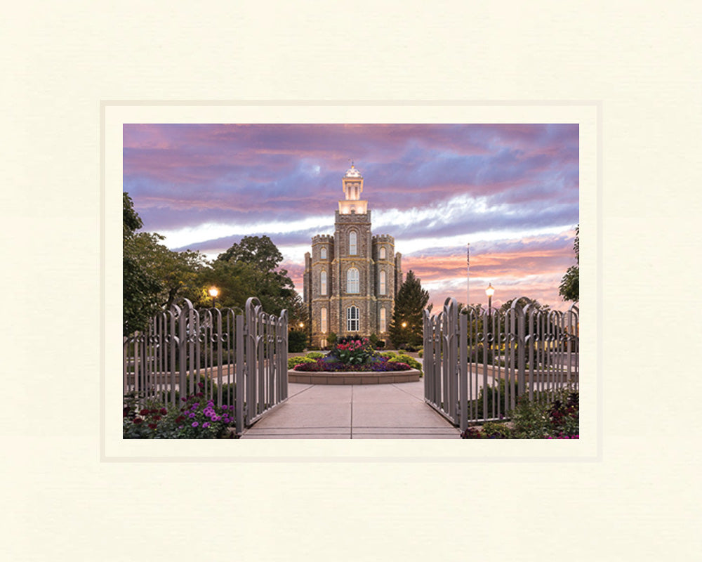 Logan Temple - Landmark of Light 5x7 print
