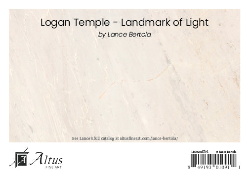 Logan Utah Temple - Landmark of Light by Lance Bertola