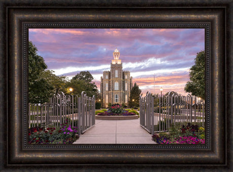 Logan Utah Temple - Landmark of Light by Lance Bertola