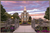 Logan Utah Temple - Landmark of Light by Lance Bertola