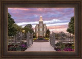 Logan Utah Temple - Landmark of Light by Lance Bertola