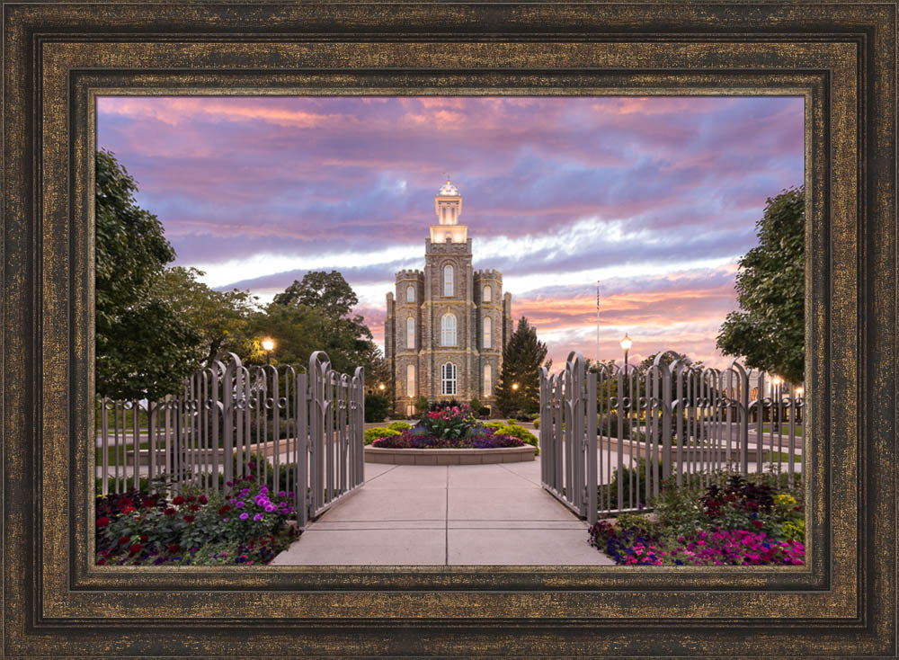 Logan Utah Temple - Landmark of Light by Lance Bertola