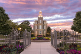 Logan Utah Temple - Landmark of Light by Lance Bertola