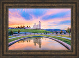 Manti Utah Temple - Reflection Pool by Lance Bertola