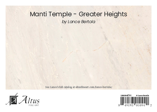 Manti Utah Temple - Greater Heights by Lance Bertola