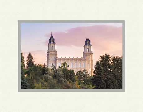 Manti Utah Temple - Summer Sunset by Lance Bertola