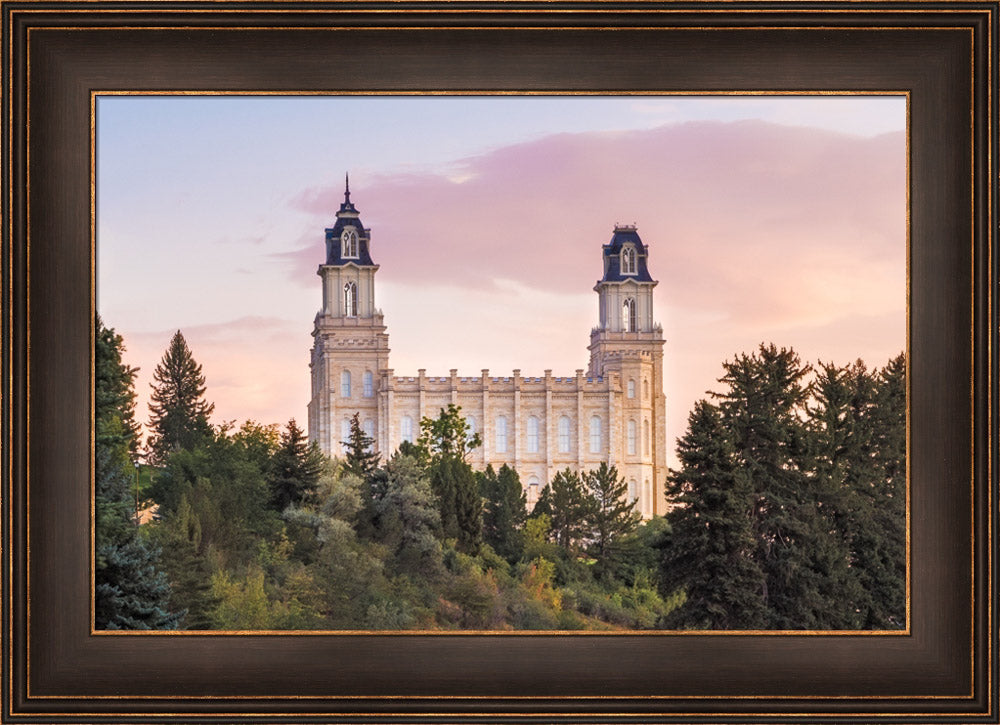 Manti Utah Temple - Summer Sunset by Lance Bertola