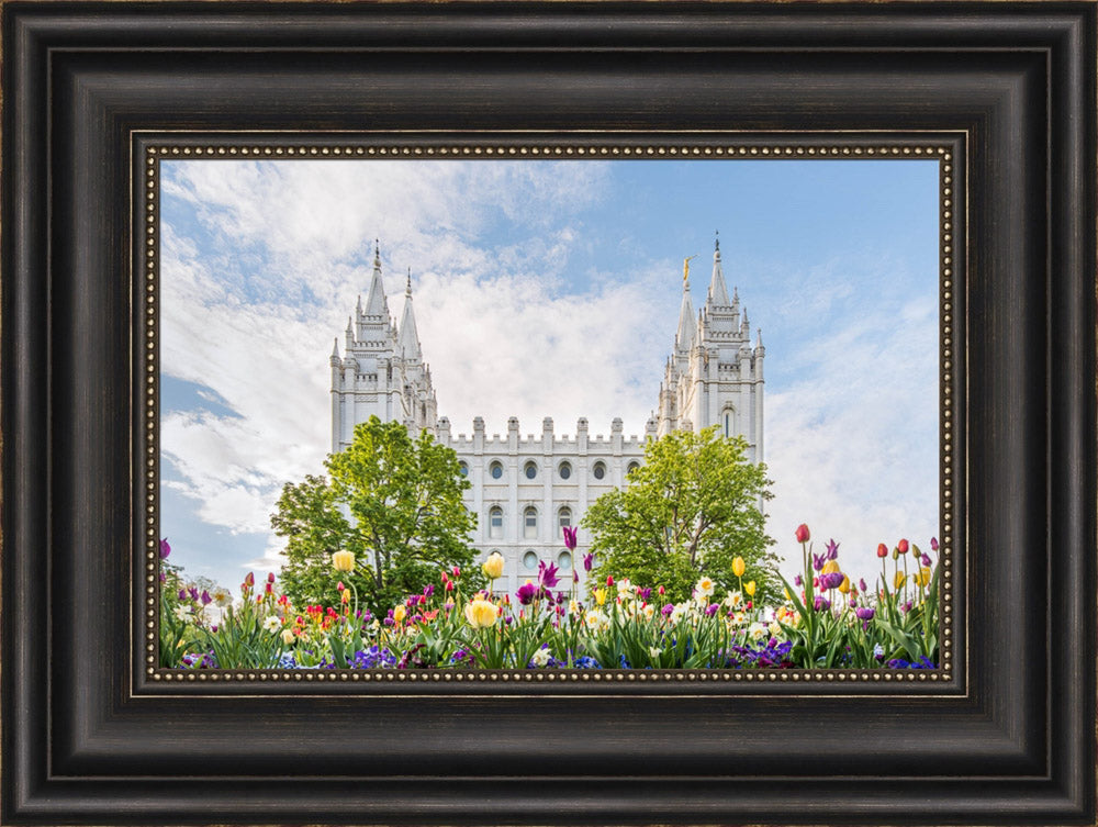 Salt Lake City Utah Temple - Assurance of Spring by Lance Bertola