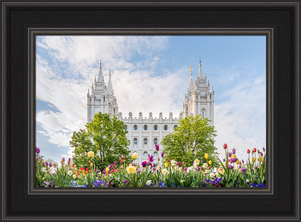 Salt Lake City Utah Temple - Assurance of Spring by Lance Bertola