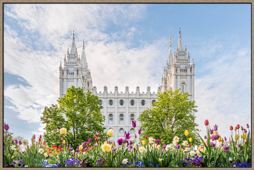 Salt Lake City Utah Temple - Assurance of Spring by Lance Bertola