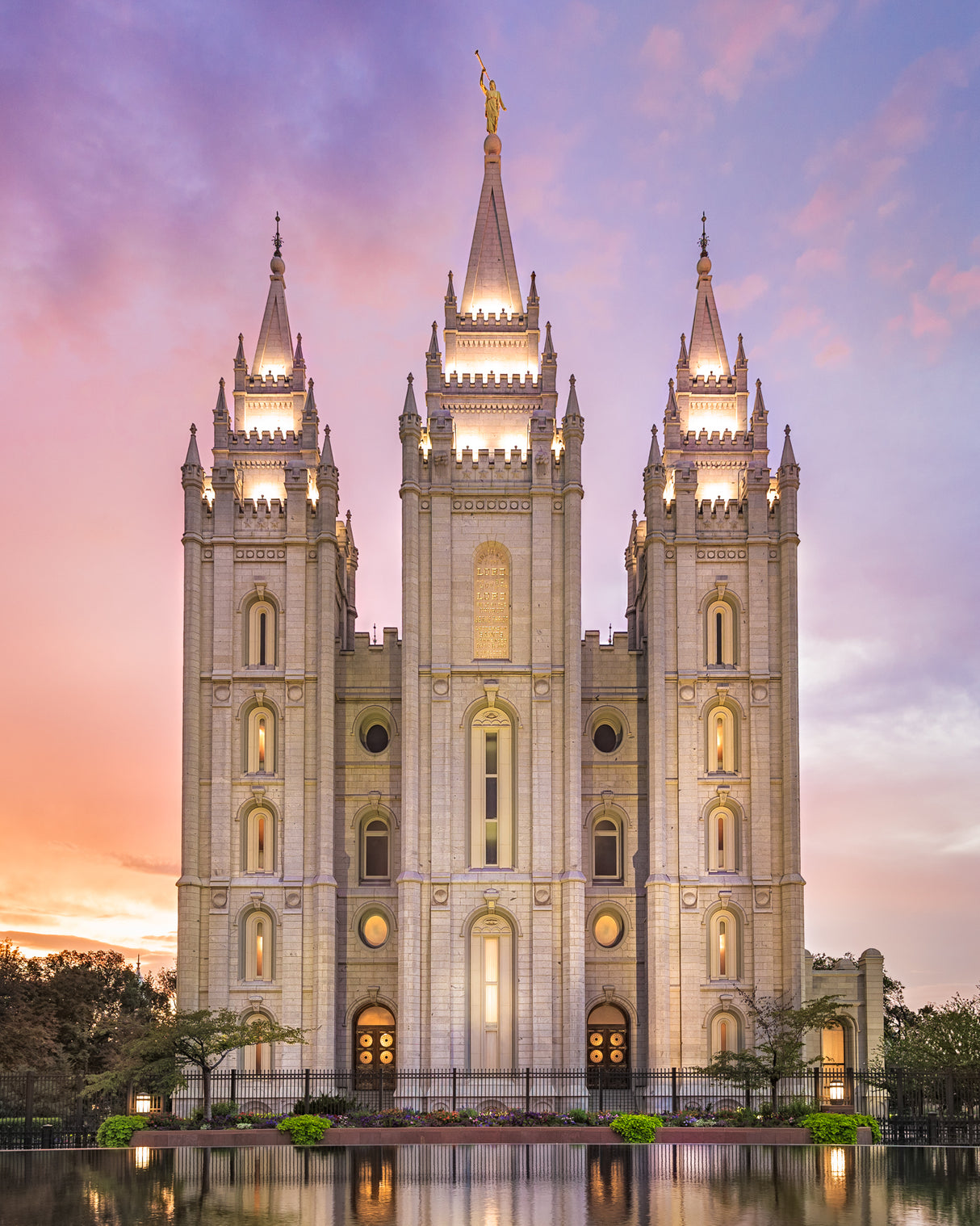 Salt Lake City Temple - Glimmer of Hope by Lance Bertola