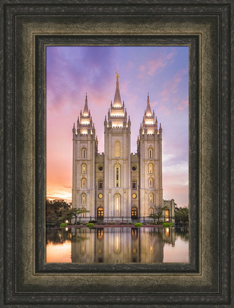 Salt Lake City Temple - Glimmer of Hope by Lance Bertola