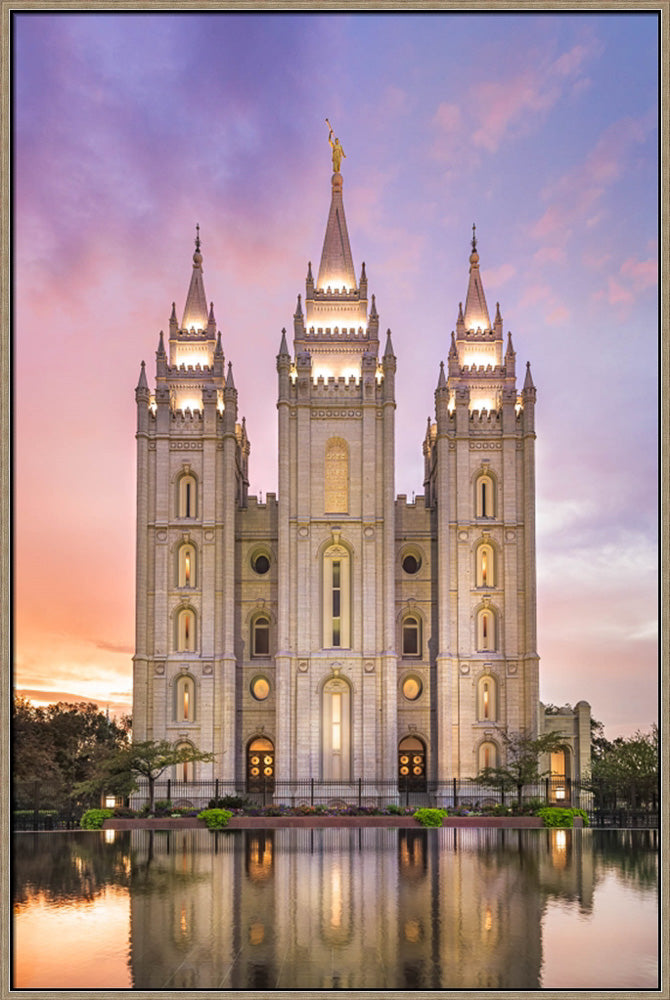 Salt Lake City Temple - Glimmer of Hope by Lance Bertola