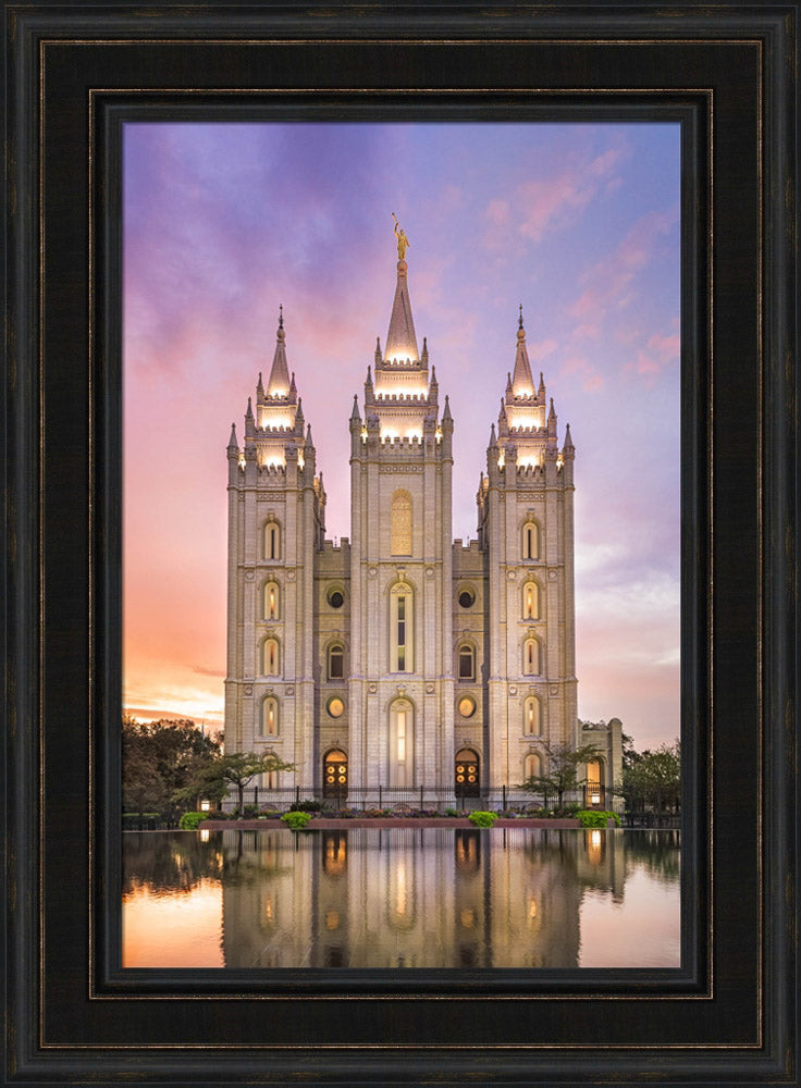 Salt Lake City Temple - Glimmer of Hope by Lance Bertola