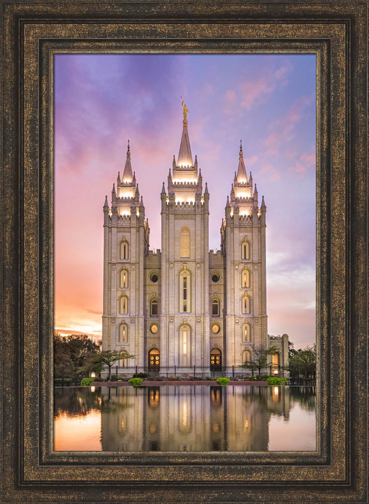 Salt Lake City Temple - Glimmer of Hope by Lance Bertola