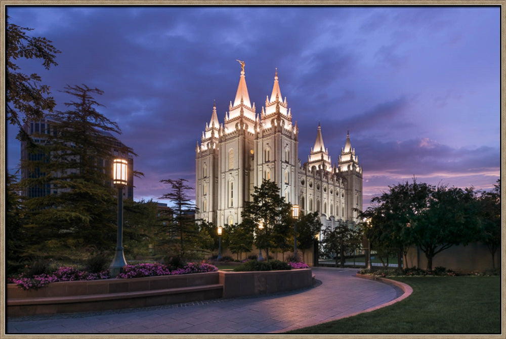 Salt Lake City Temple - Blue Hour by Lance Bertola