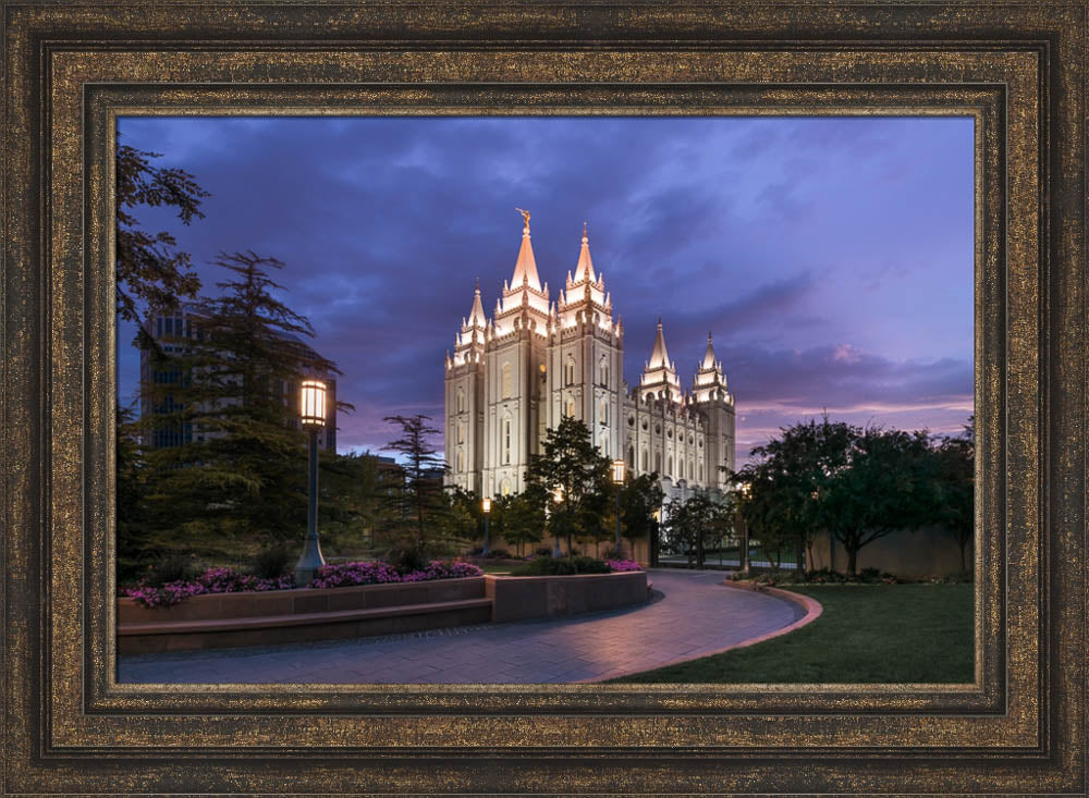 Salt Lake City Temple - Blue Hour by Lance Bertola