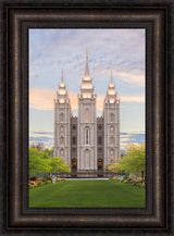 Salt Lake City Utah Temple - Spring Tranquility by Lance Bertola