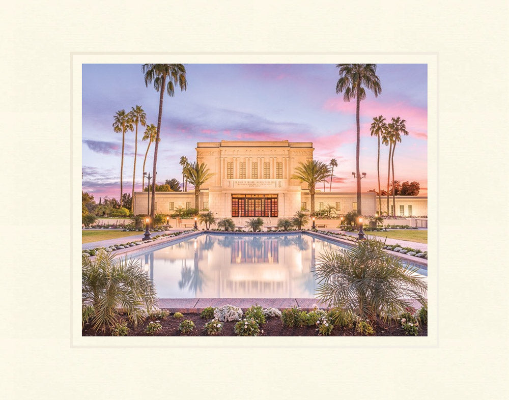 Mesa Arizona Temple - Reflection Pool by Lance Bertola