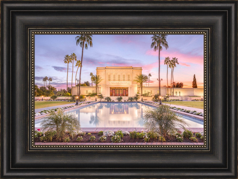 Mesa Arizona Temple - Reflection Pool by Lance Bertola