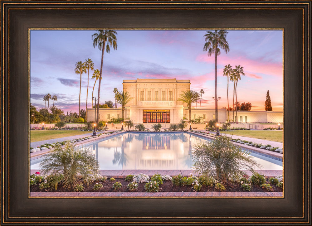 Mesa Arizona Temple - Reflection Pool by Lance Bertola