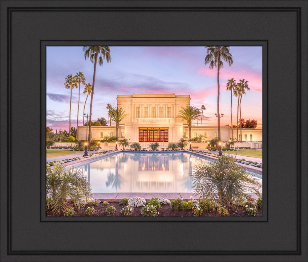 Mesa Arizona Temple - Reflection Pool by Lance Bertola