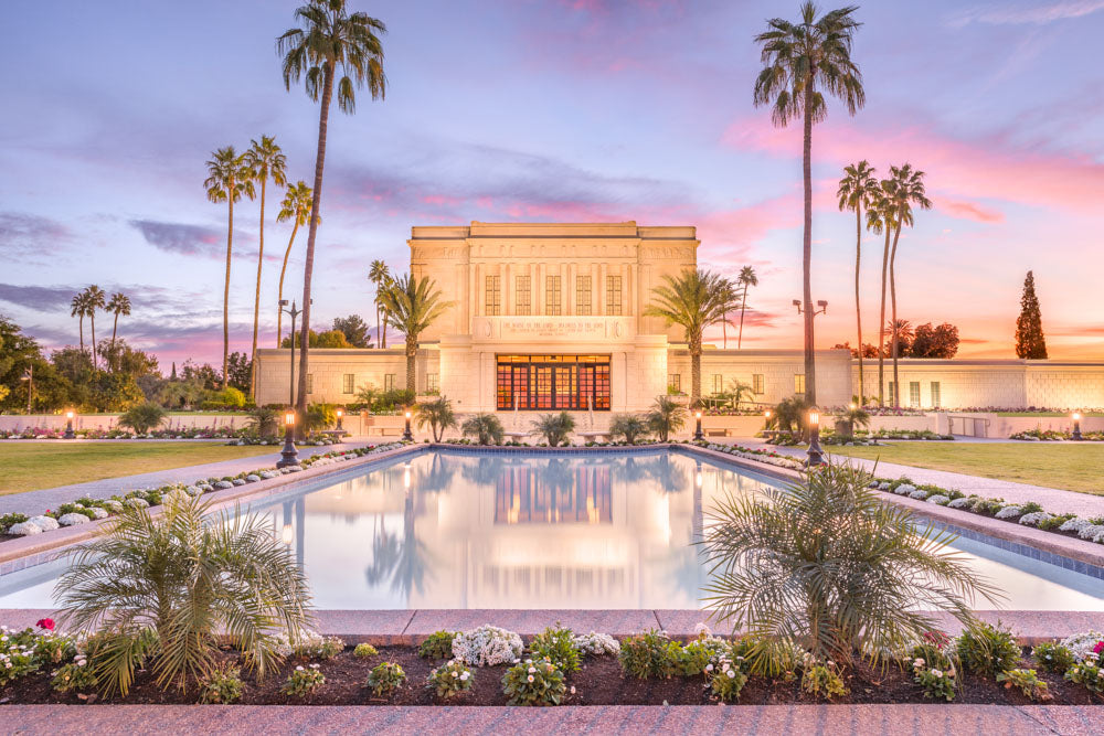 Mesa Arizona Temple - Reflection Pool by Lance Bertola