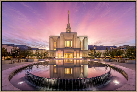 Ogden Utah Temple - Sunrise Reflection by Lance Bertola