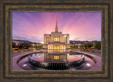 Ogden Utah Temple - Sunrise Reflection by Lance Bertola