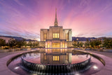 Ogden Utah Temple - Sunrise Reflection by Lance Bertola