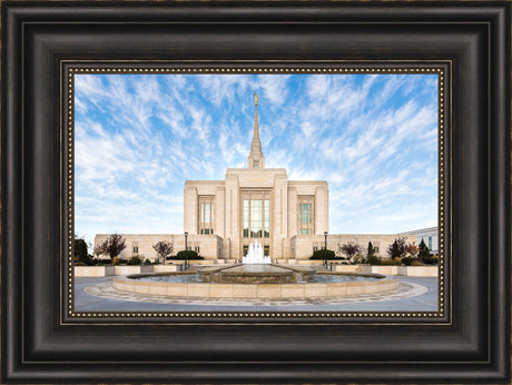 Ogden Utah Temple - East Fountain by Lance Bertola