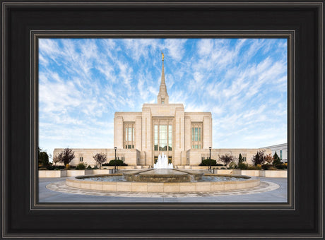 Ogden Utah Temple - East Fountain by Lance Bertola