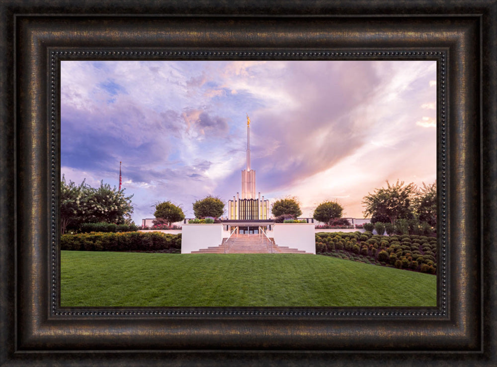 Atlanta Georgia Temple - Summer Sunset by Lance Bertola