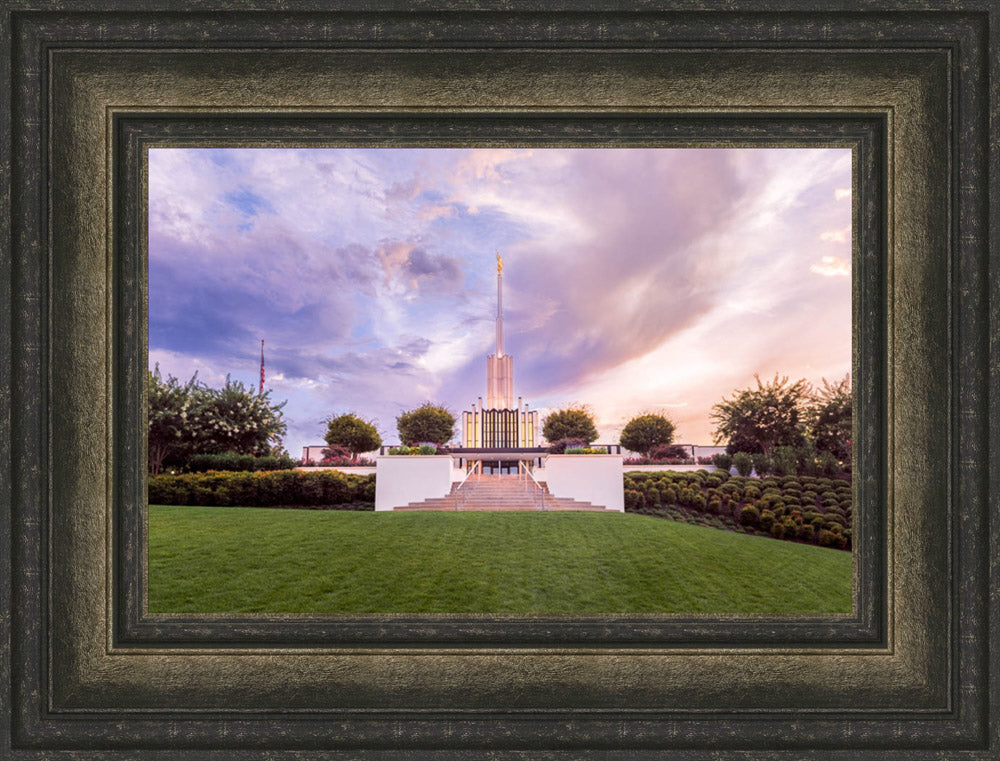 Atlanta Georgia Temple - Summer Sunset by Lance Bertola