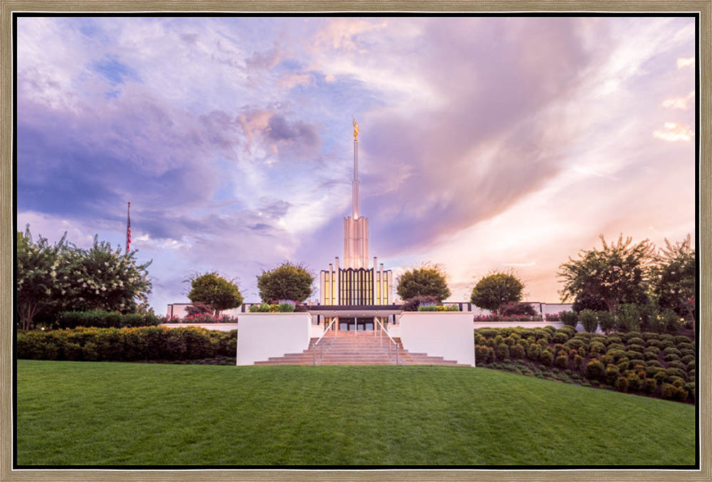 Atlanta Georgia Temple - Summer Sunset by Lance Bertola