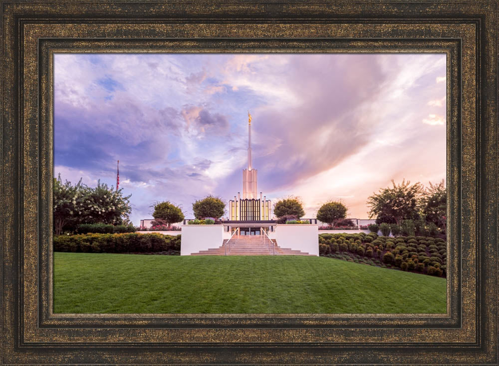 Atlanta Georgia Temple - Summer Sunset by Lance Bertola