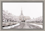 Bountiful Temple - In the Snow by Lance Bertola