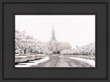 Bountiful Temple - In the Snow by Lance Bertola