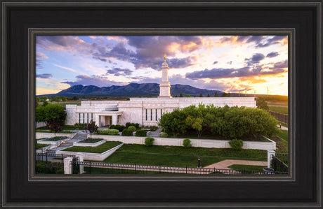 Monticello Temple - Blue Abajo Mountains by Lance Bertola