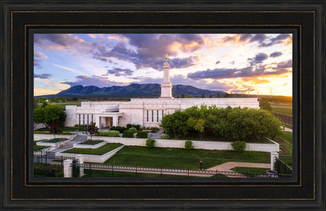 Monticello Temple - Blue Abajo Mountains by Lance Bertola