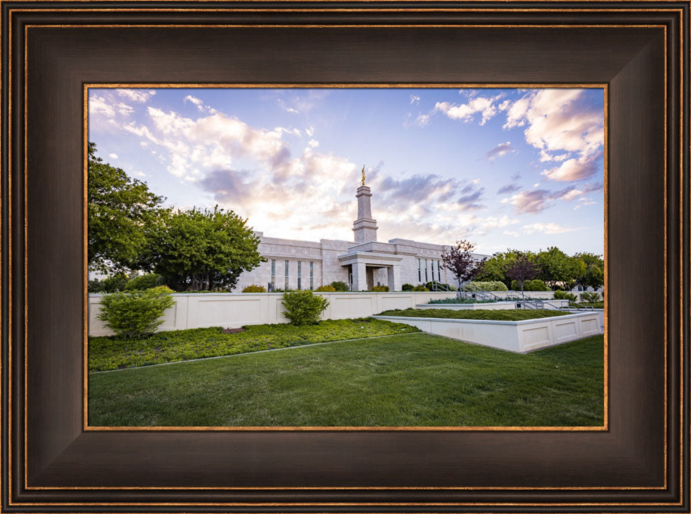 Monticello Temple - Summer Sunrays by Lance Bertola