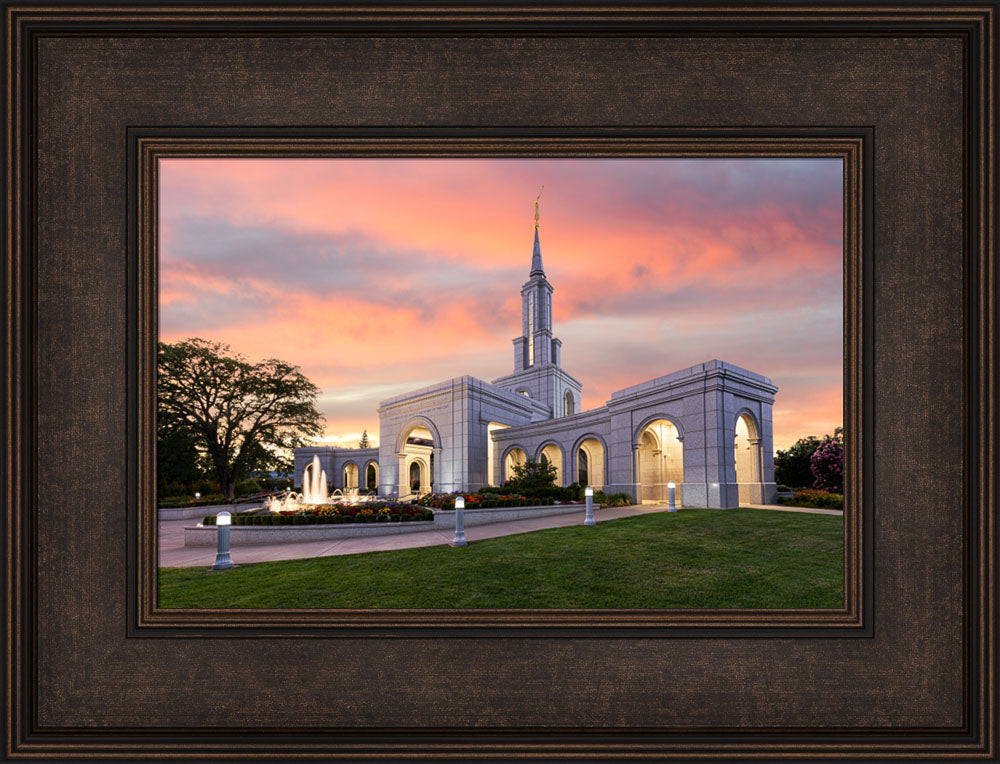 Sacramento California Temple - Sunset by Lance Bertola