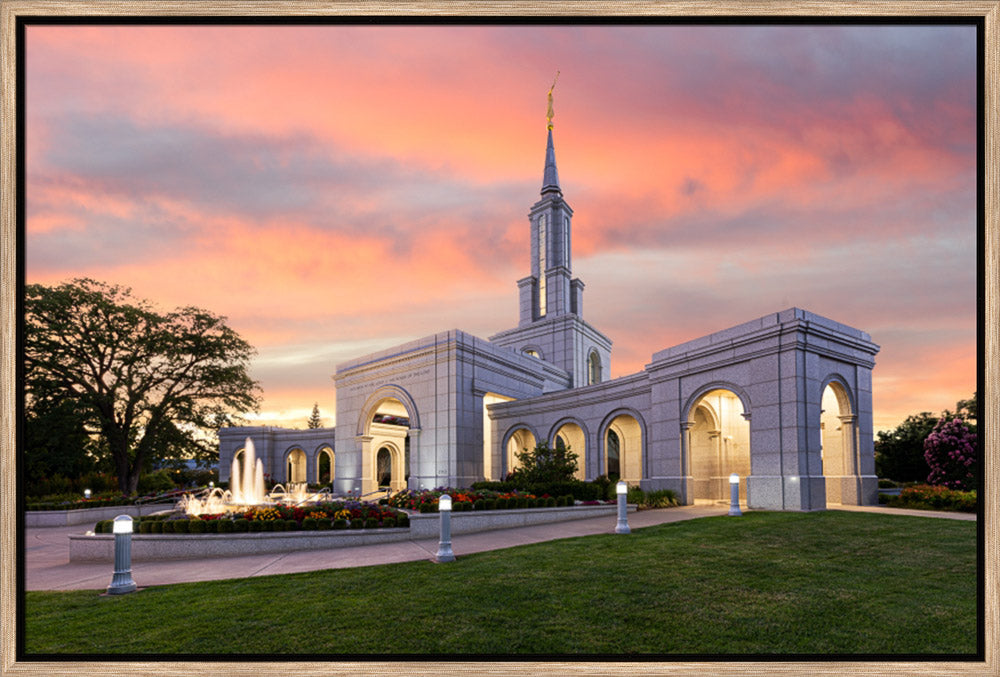 Sacramento California Temple - Sunset by Lance Bertola
