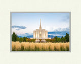 Oquirrh Mountain Utah Temple - Fall Colors by Lance Bertola