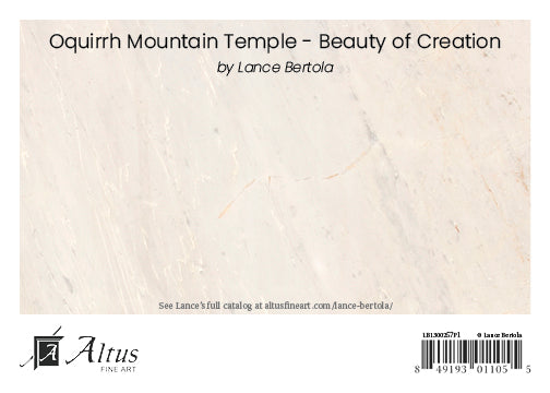 Oquirrh Mountain Temple - Beauty of Creation 5x7 print