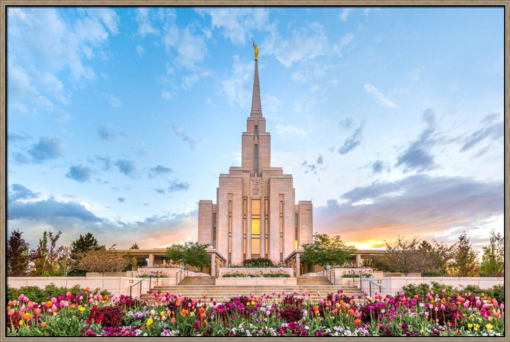 Oquirrh Mountain Temple - Beauty of Creation by Lance Bertola