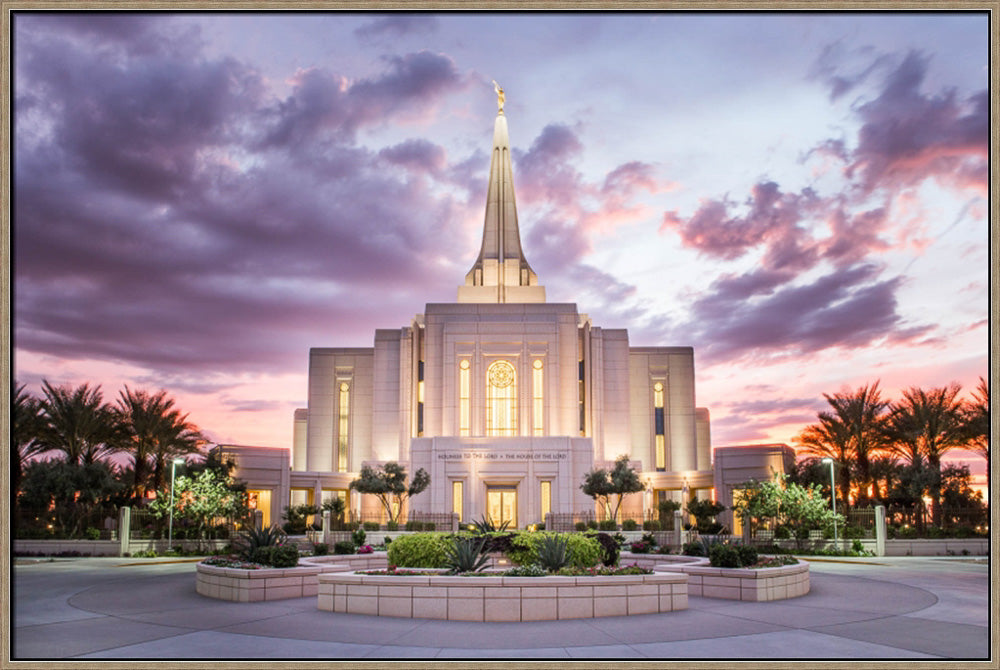 Gilbert Arizona Temple - Entrance by Lance Bertola