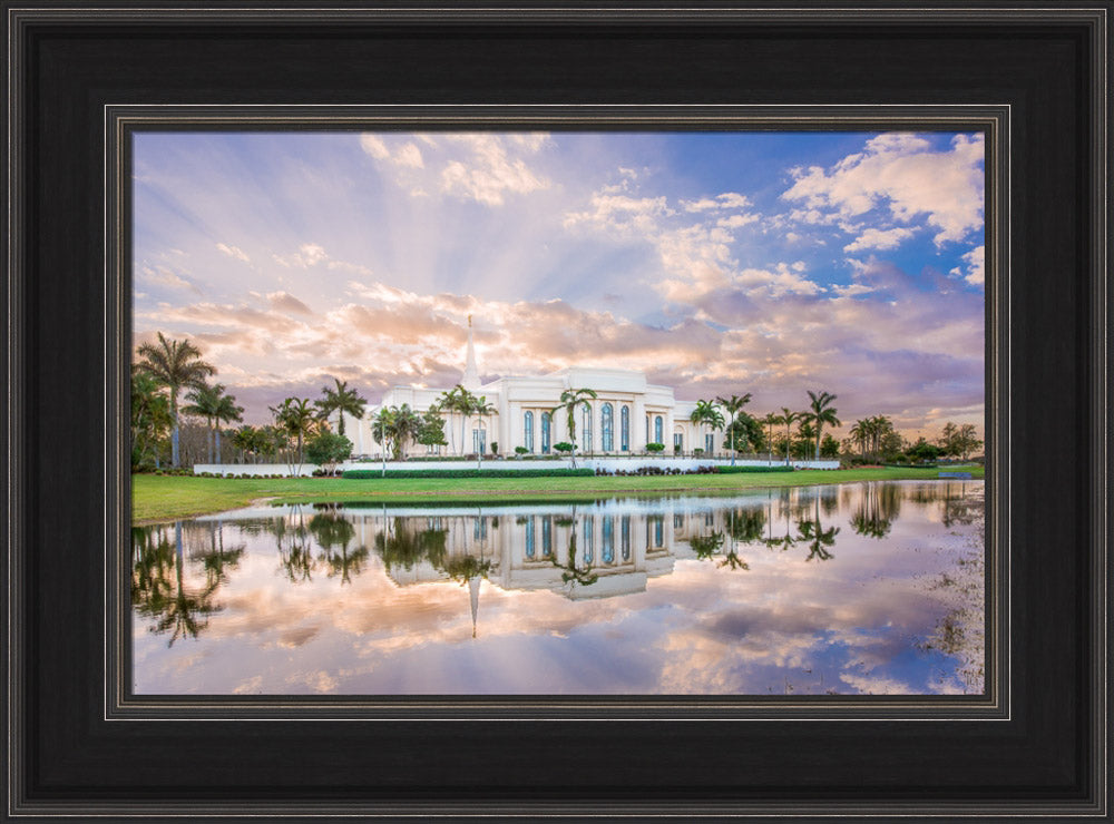 Fort Lauderdale Florida Temple - Rays of Light by Lance Bertola