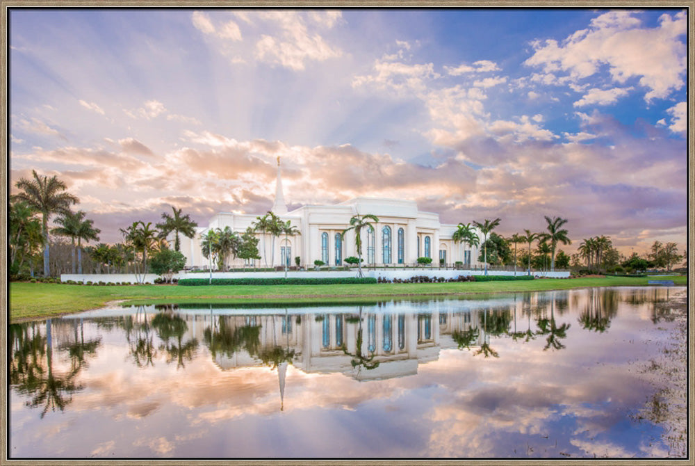 Fort Lauderdale Florida Temple - Rays of Light by Lance Bertola